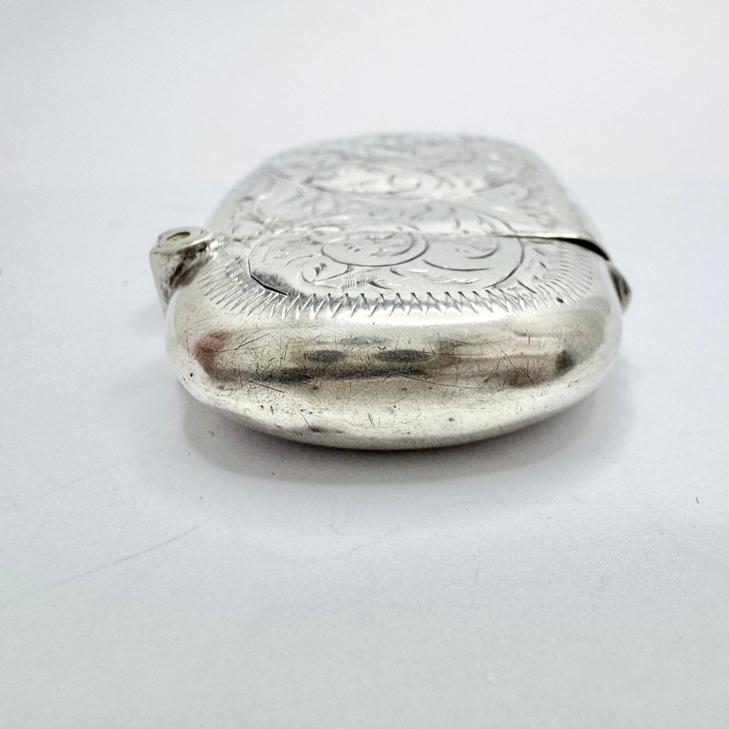 Birmingham 1914. Antique Sterling Silver Veta Case.
