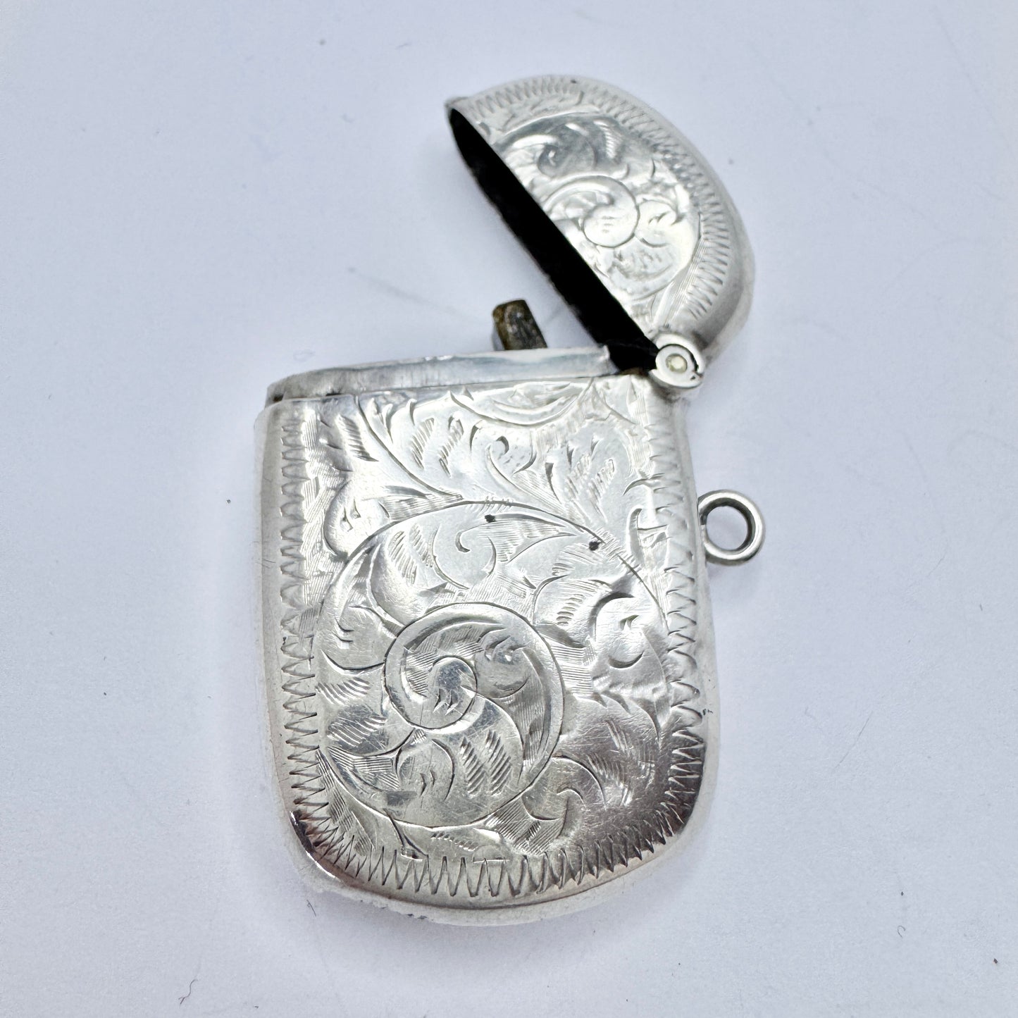 Birmingham 1914. Antique Sterling Silver Veta Case.