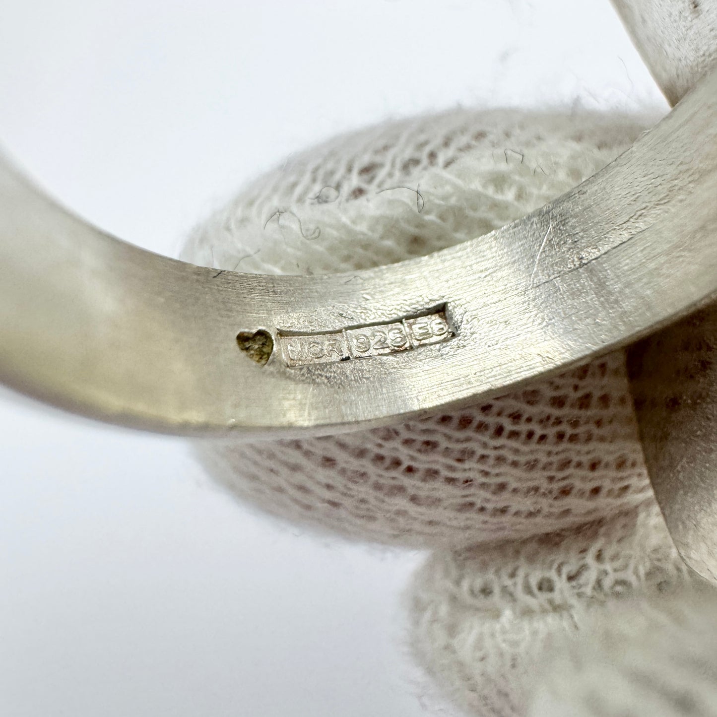 NOR, Finland 1982. Vintage Sterling Silver Flower Ring.