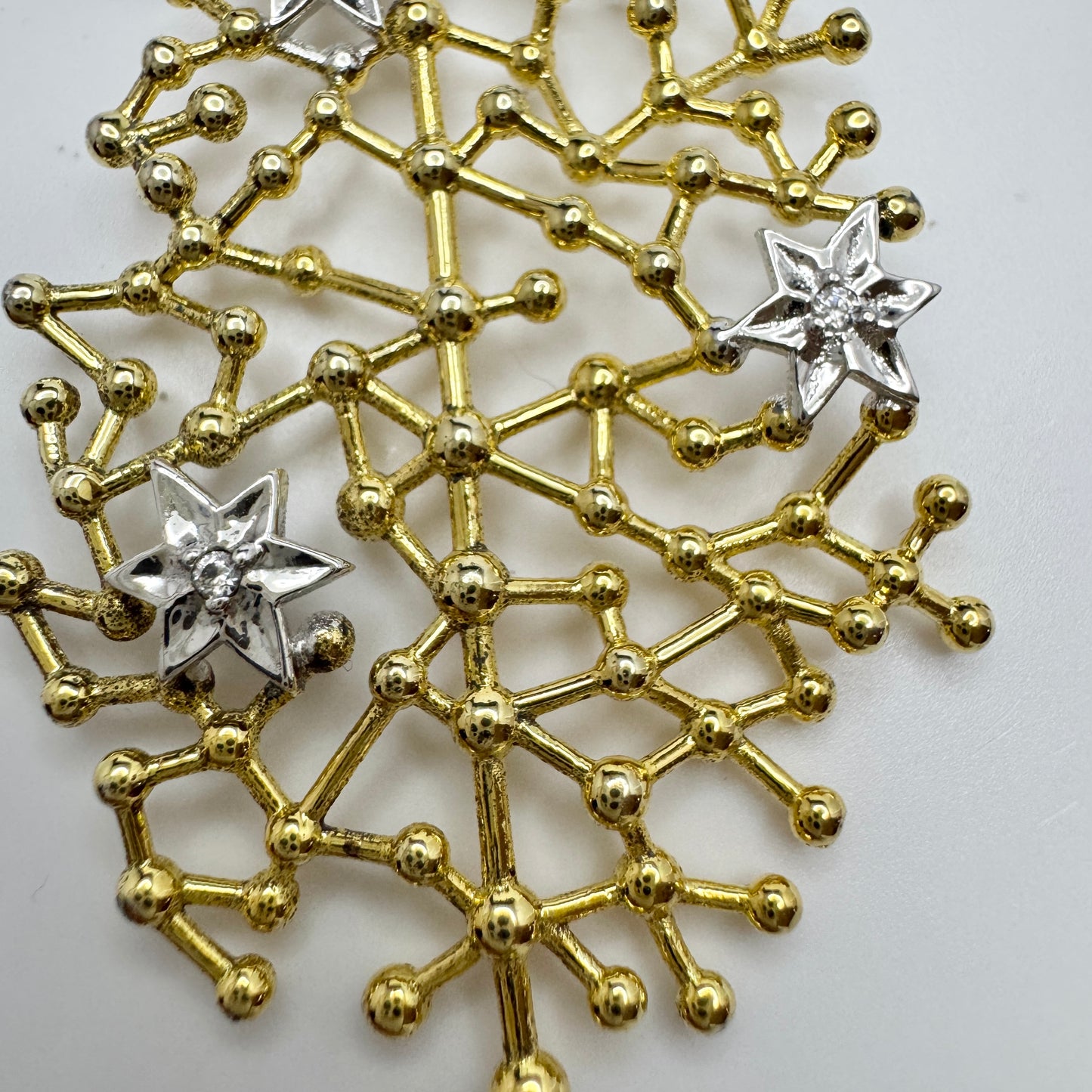 Tapio Wirkkala for Kultakeskus Finland Sterling CZ Pendant. Starry Sky