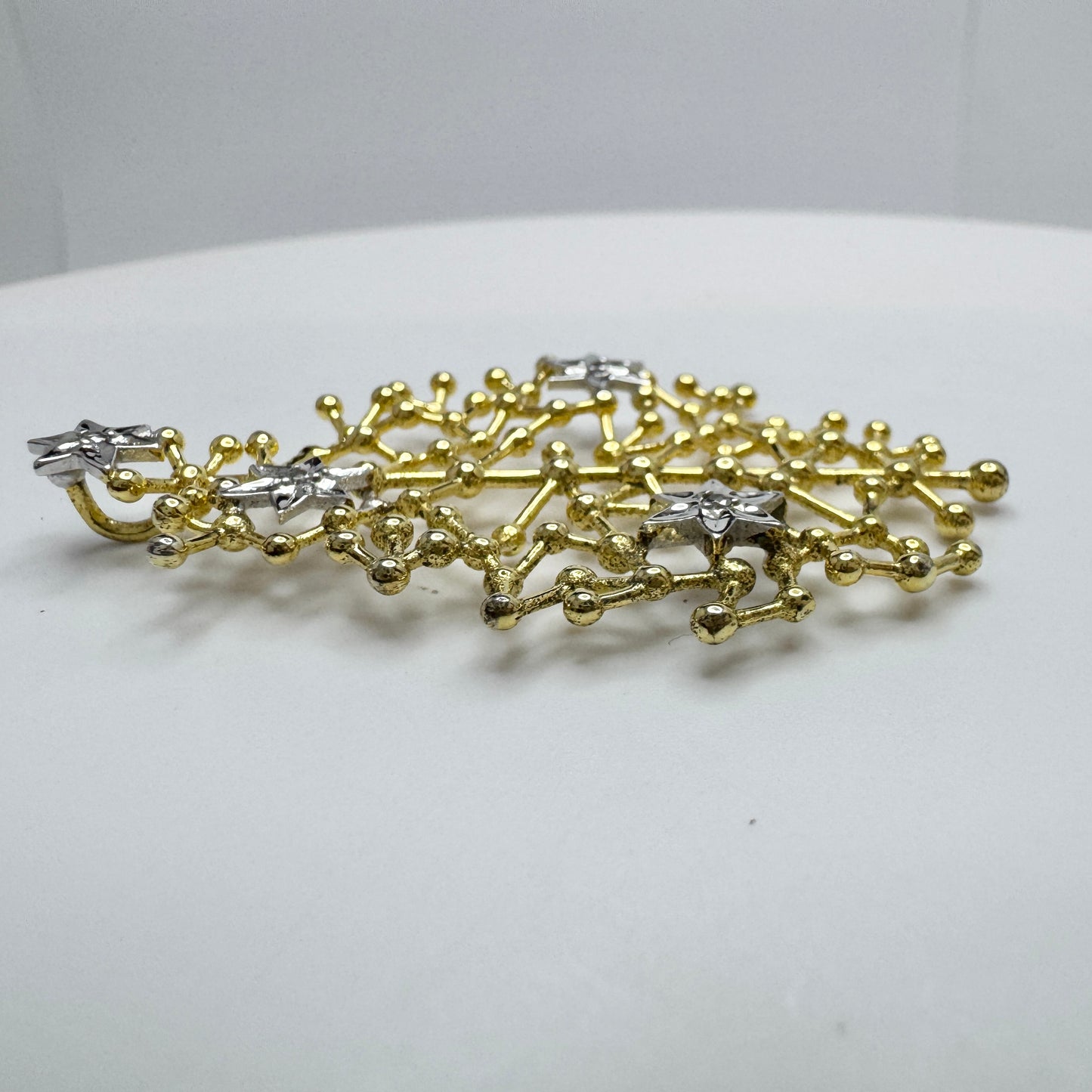 Tapio Wirkkala for Kultakeskus Finland Sterling CZ Pendant. Starry Sky