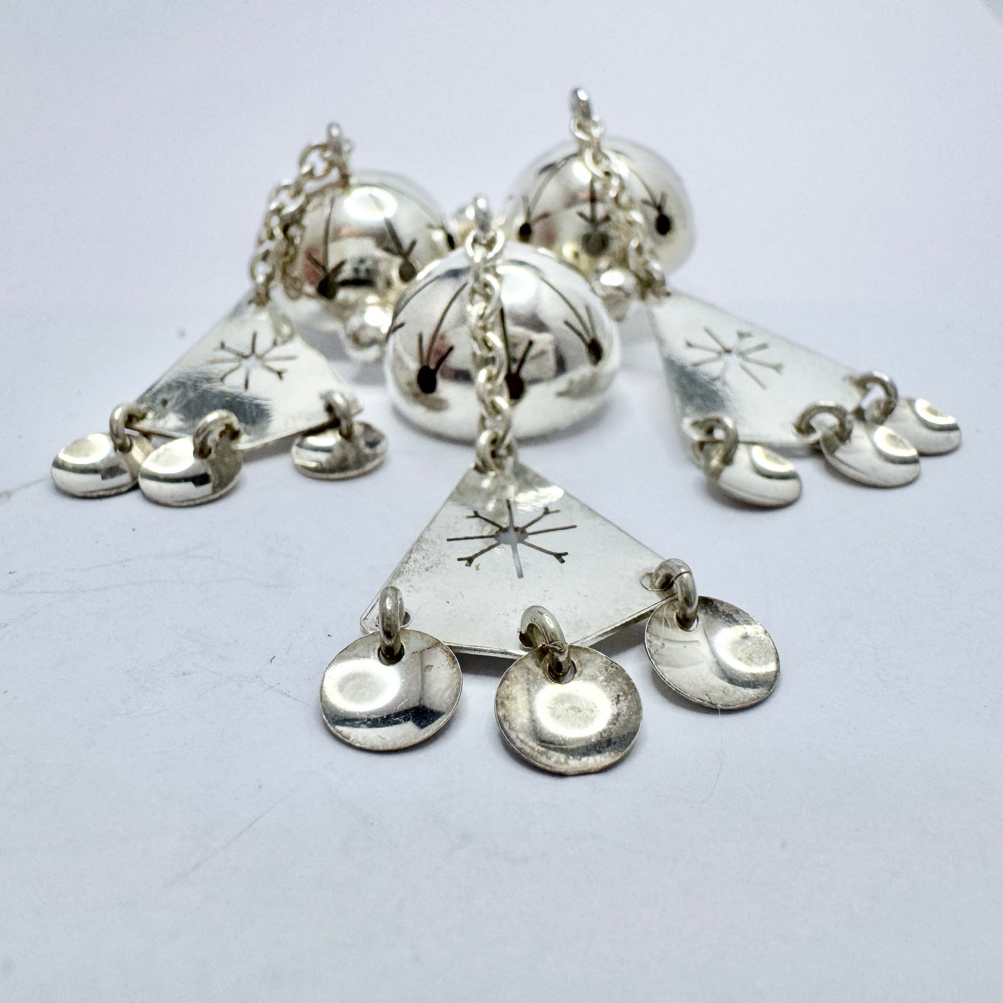 Frank Juhls, Kautokeino, Norway. Vintage Solid Silver Bunad Brooch.