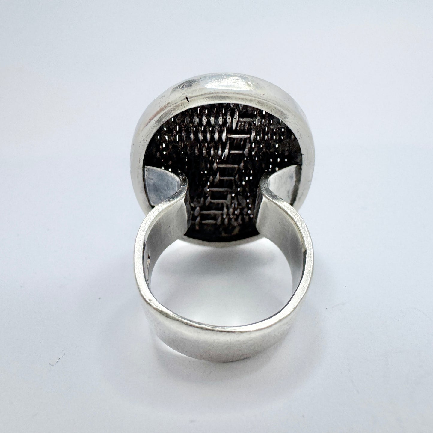 Anders Högberg, Gothenburg, Sweden. Vintage Sterling Silver Ring. Signed.