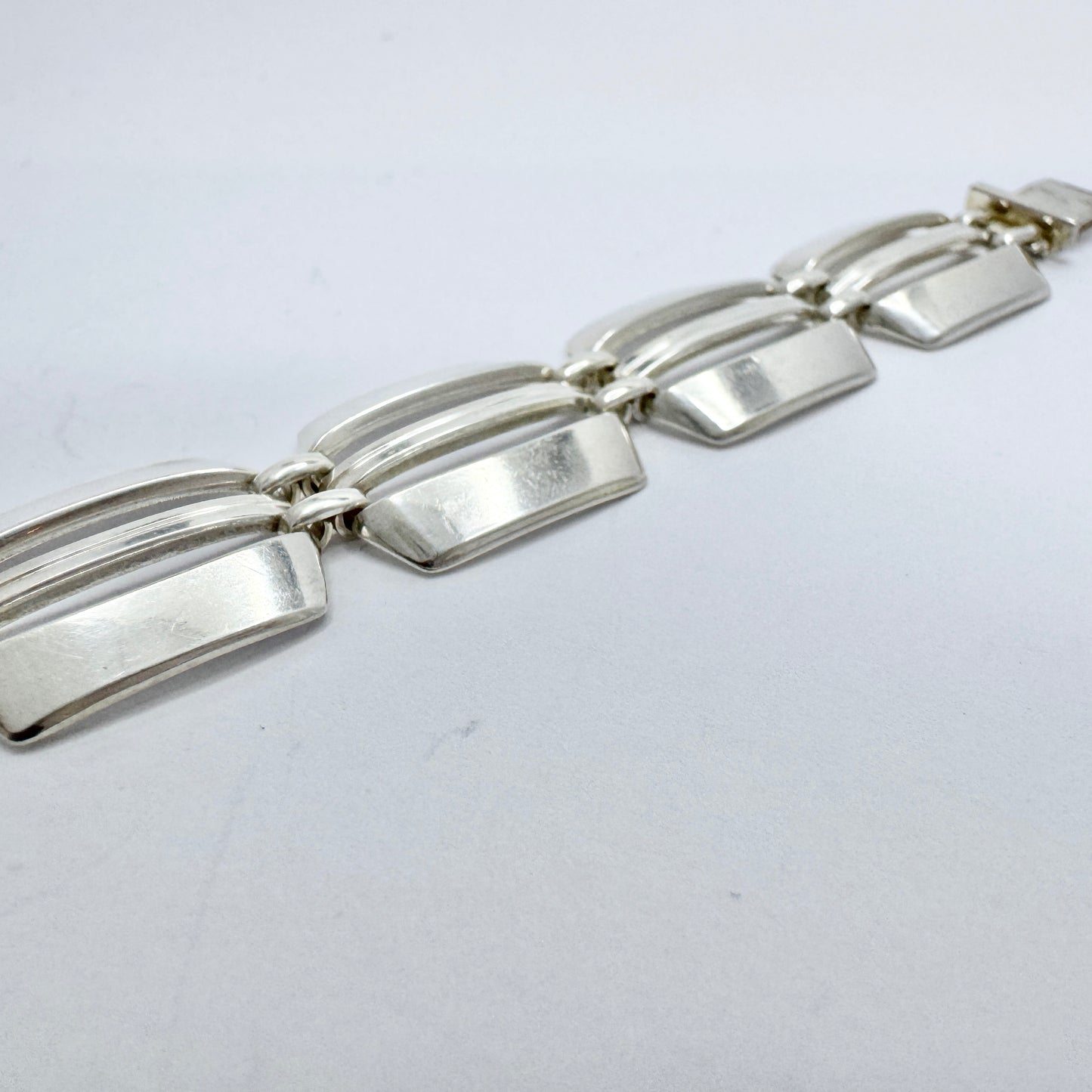 K&L-Kordes Lichtenfels, Germany c 1960. Vintage Solid Silver Bracelet.