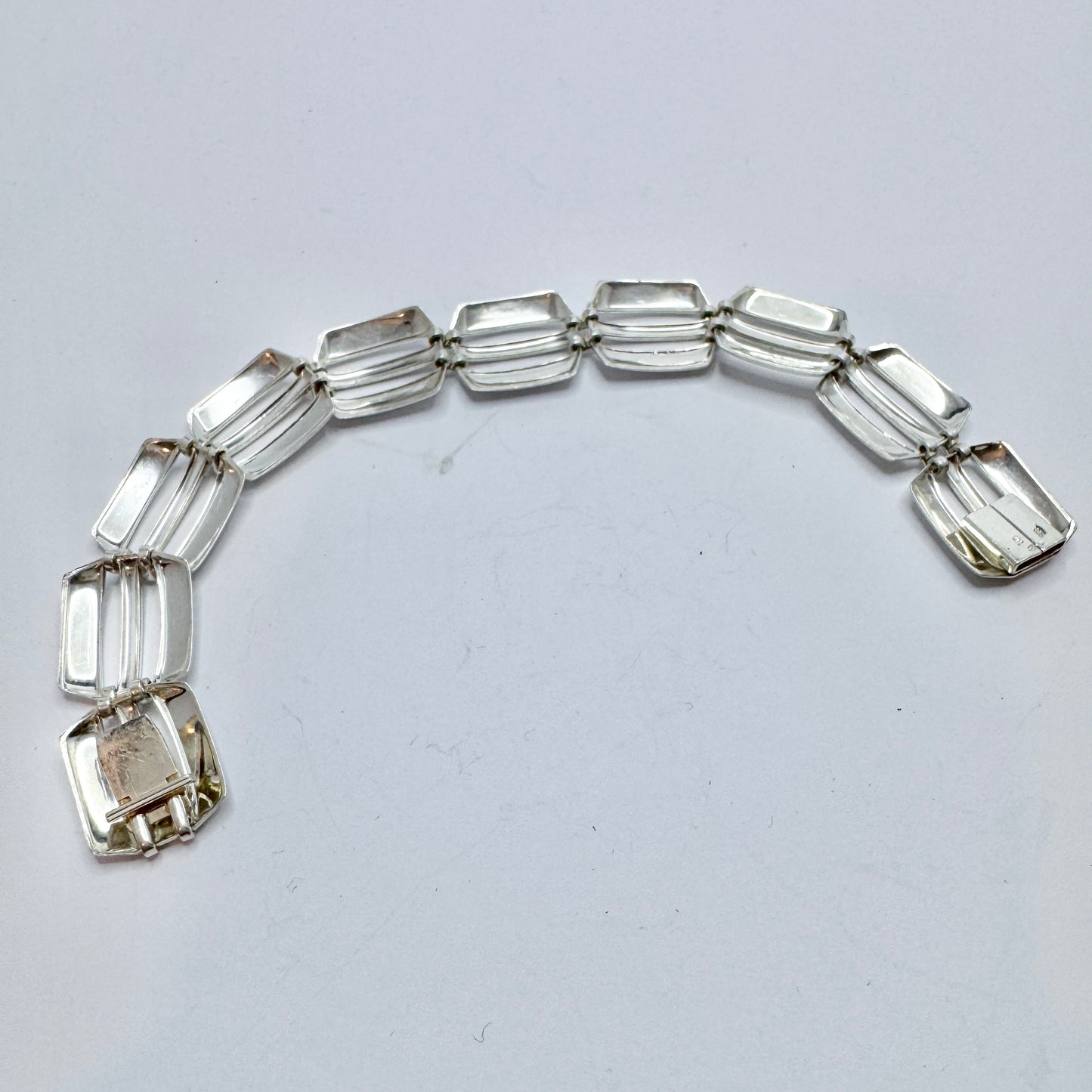K&L-Kordes Lichtenfels, Germany c 1960. Vintage Solid Silver Bracelet.