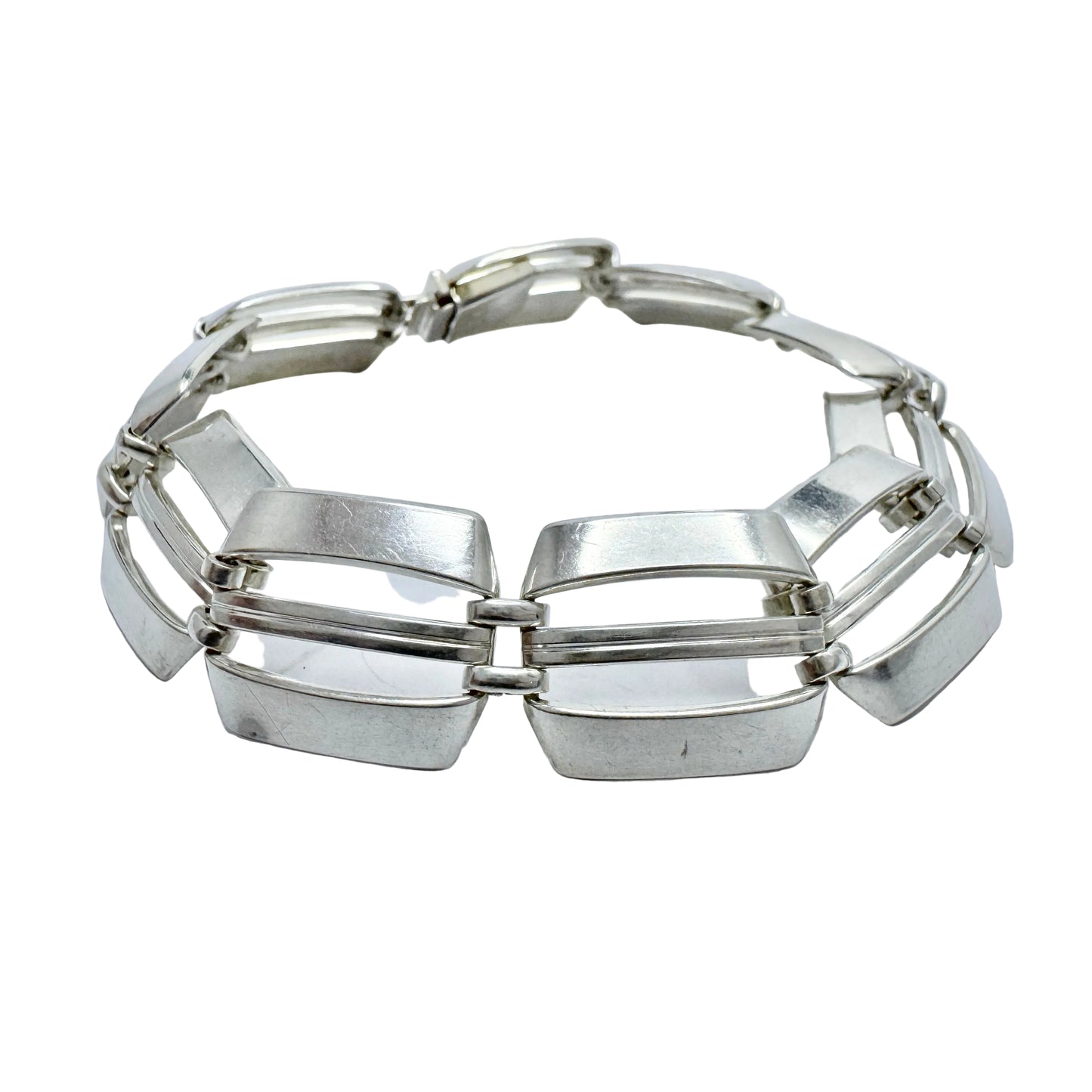 K&L-Kordes Lichtenfels, Germany c 1960. Vintage Solid Silver Bracelet.