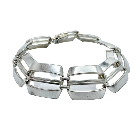 K&L-Kordes Lichtenfels, Germany c 1960. Vintage Solid Silver Bracelet.
