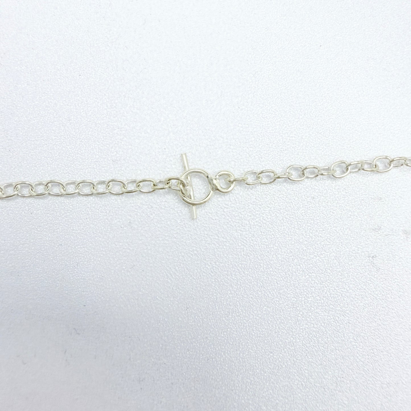 Sterling Silver Geometric Necklace.