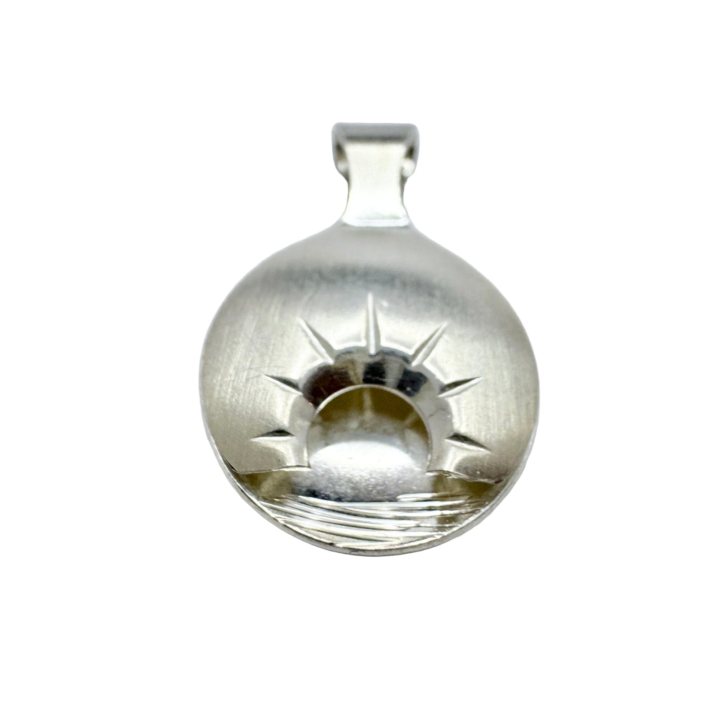 Arktis-Smedjan, Sweden 1987. Vintage Sterling Silver Midnight Sun Pendant