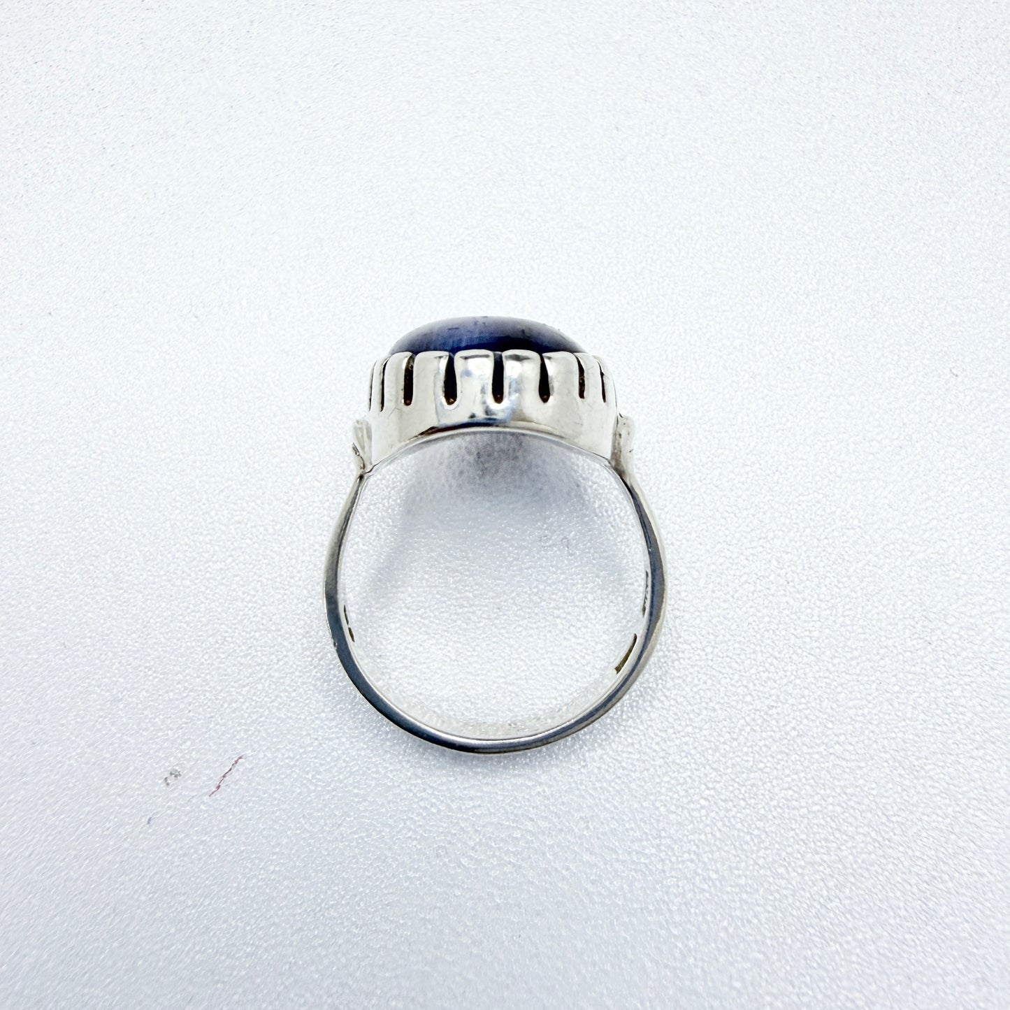 O Nordström, Sweden 1970-80s. Vintage Sterling Silver Bergslagen-stone Ring.