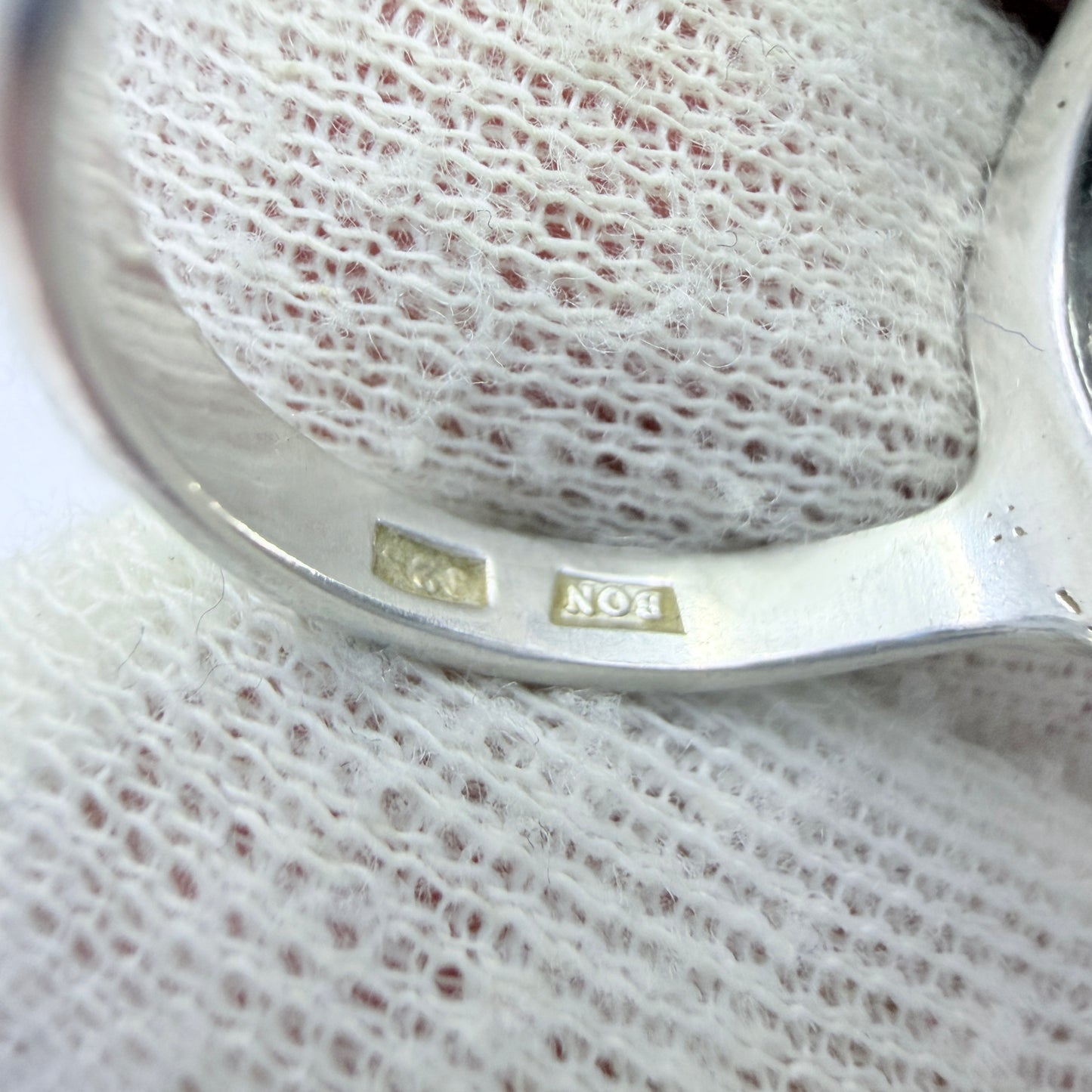 O Nordström, Sweden 1970-80s. Vintage Sterling Silver Bergslagen-stone Ring.