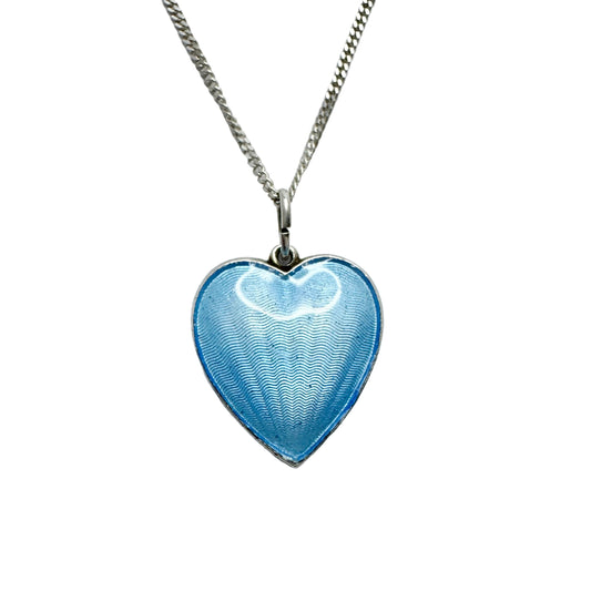 Ivar T Holth, Norway. Vintage Sterling Silver Enamel Lord's Prayer  Pendant.