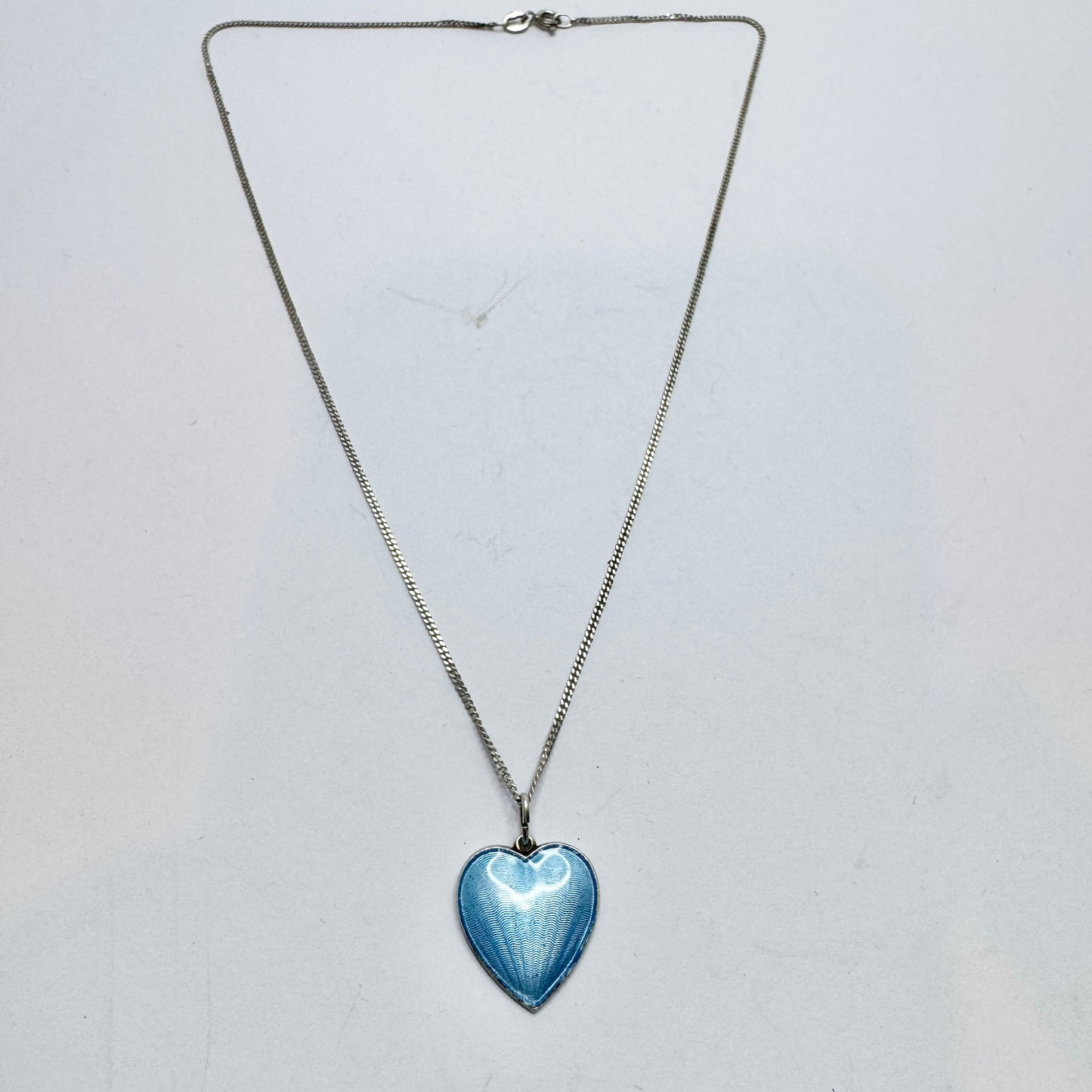 Ivar T Holth, Norway. Vintage Sterling Silver Enamel Lord's Prayer  Pendant.