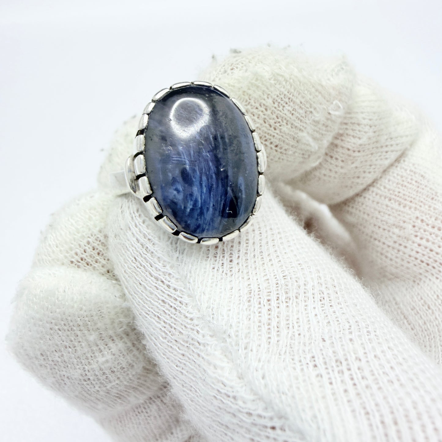 O Nordström, Sweden 1970-80s. Vintage Sterling Silver Bergslagen-stone Ring.
