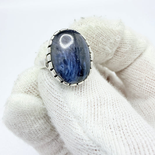 O Nordström, Sweden 1970-80s. Vintage Sterling Silver Bergslagen-stone Ring.