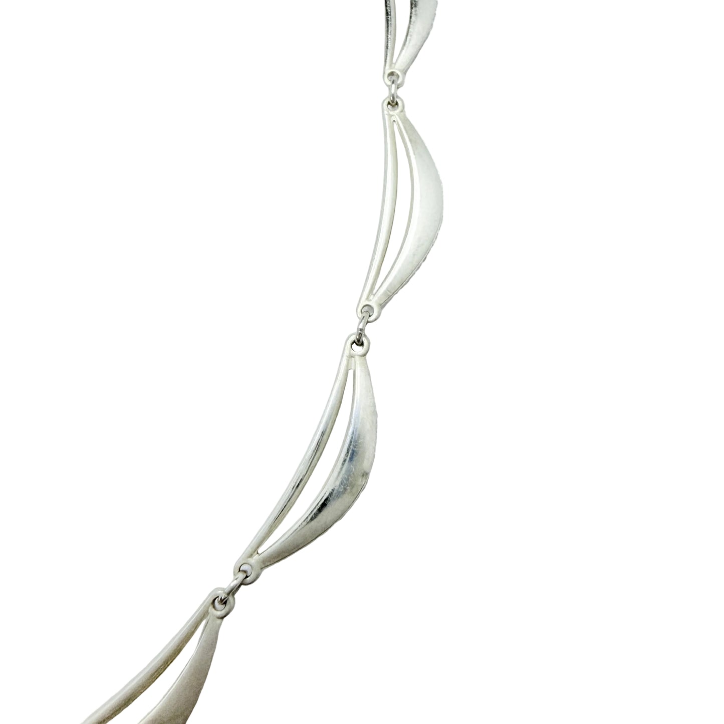 Germany c 1950s. Solid Silver Necklace.
