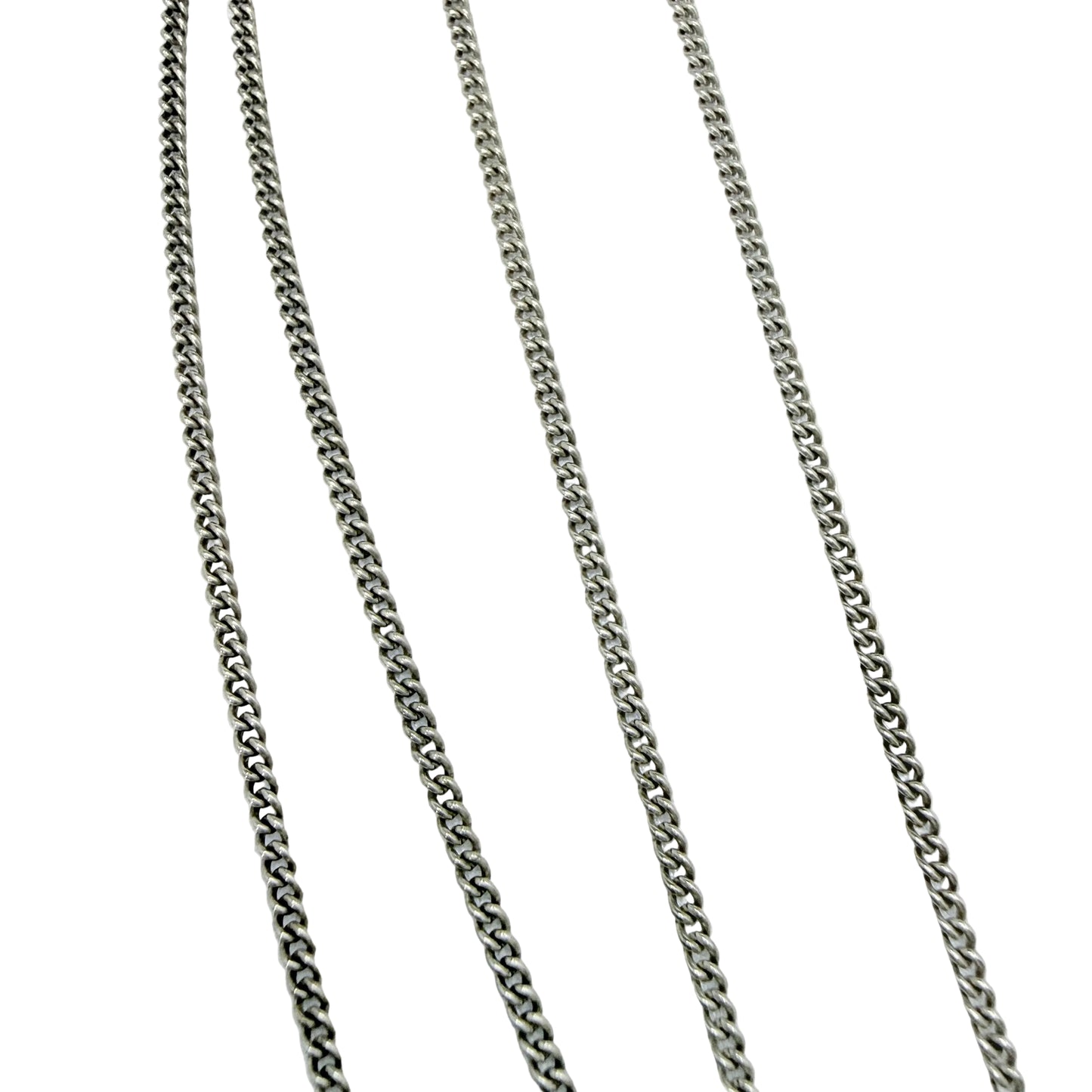 Germany c 1940-50s. Solid Silver 70cm / 27.5" Chain Necklace.