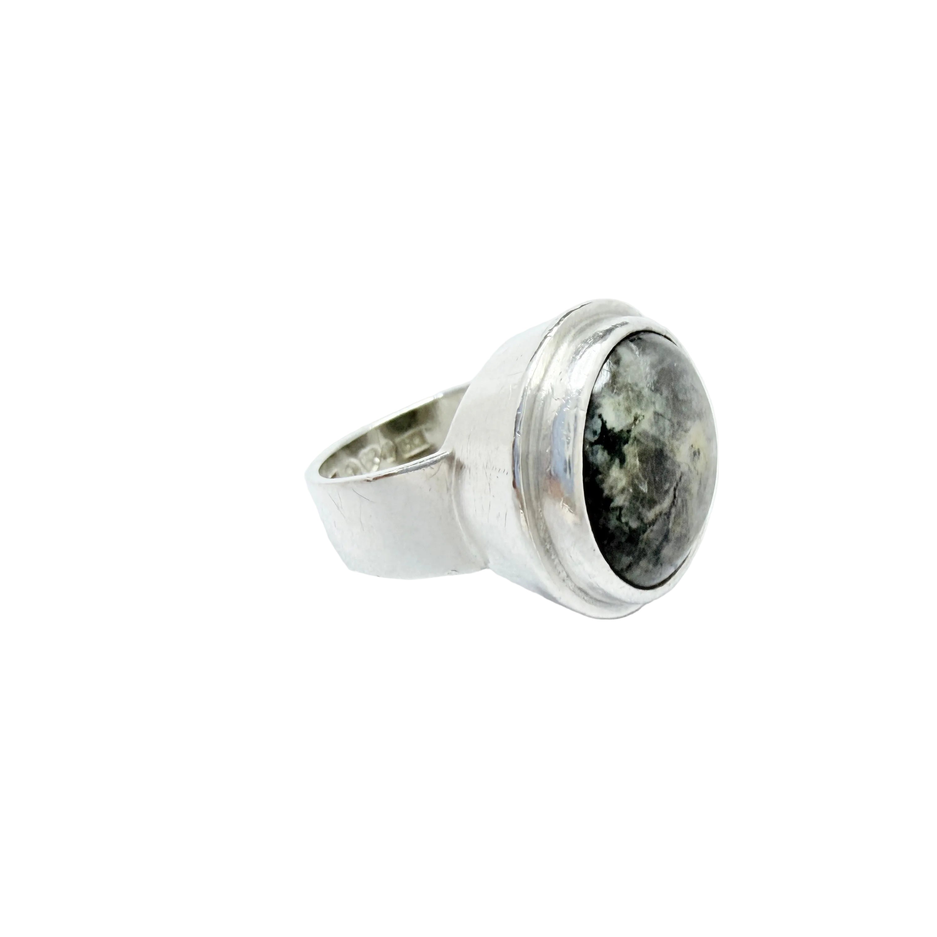 Lars Bostrand, Sweden 1966. Vintage Sterling Silver Local Rock