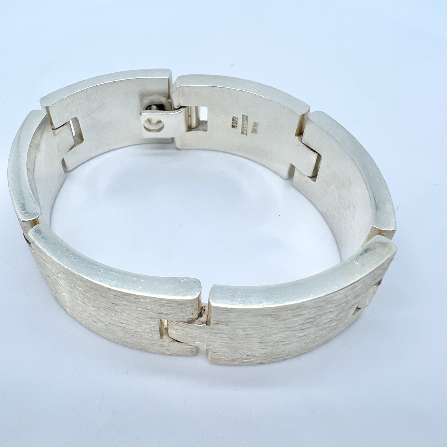 Sven Haugaard, Denmark 1960s. Massive 4.75oz Sterling Silver Bracelet.