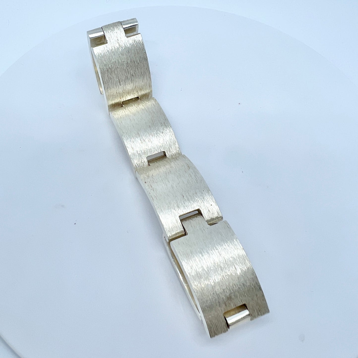 Sven Haugaard, Denmark 1960s. Massive 4.75oz Sterling Silver Bracelet.