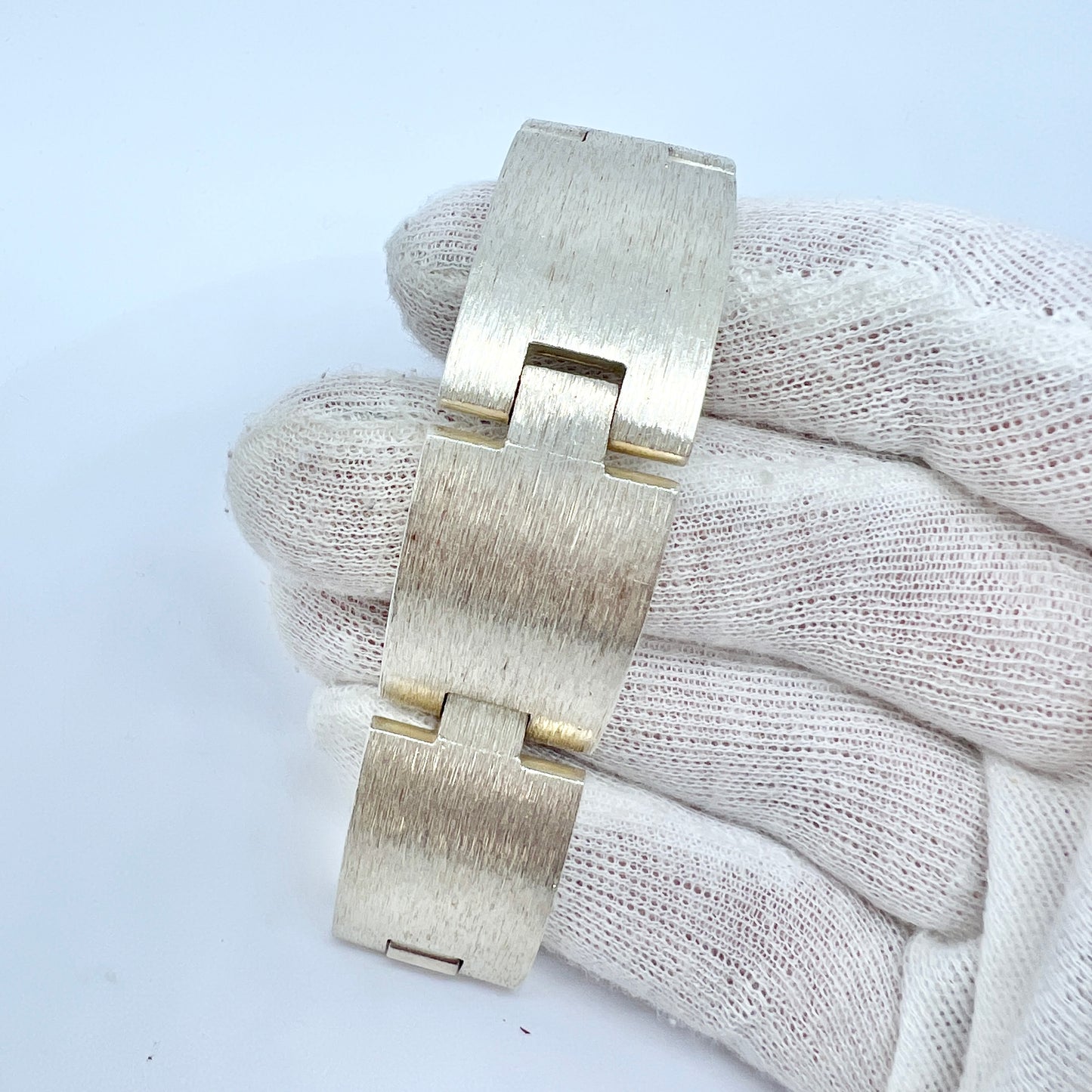 Sven Haugaard, Denmark 1960s. Massive 4.75oz Sterling Silver Bracelet.