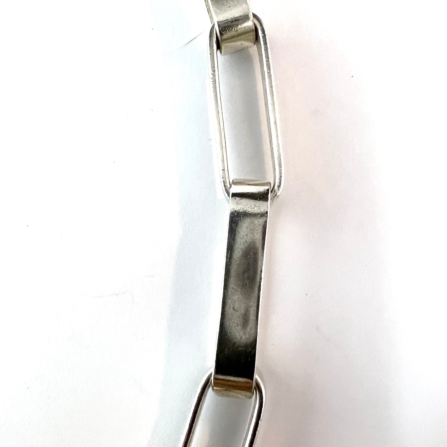 Karl-Ingemar Johansson, Sweden 1970. Vintage Sterling Silver Necklace. Signed.