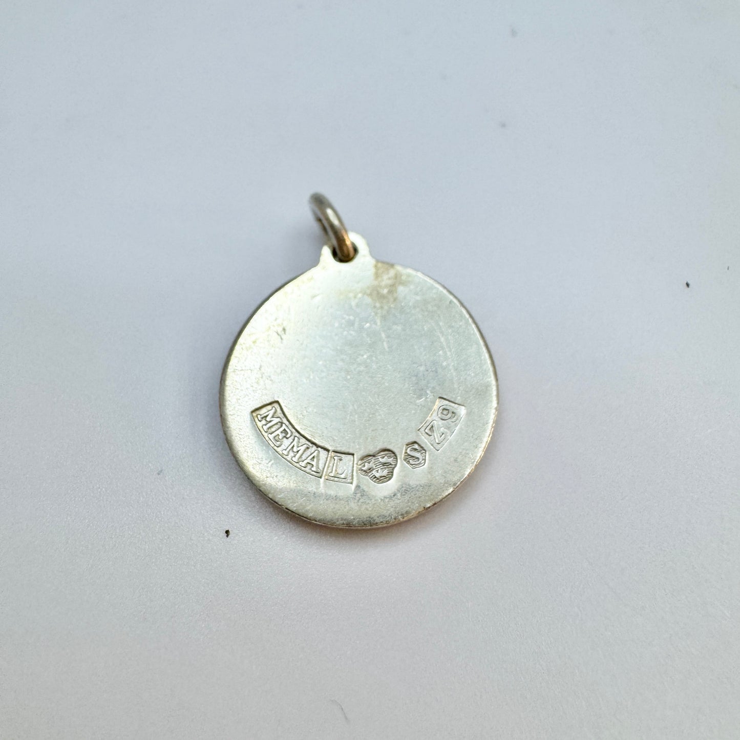 Mema, Sweden 1974. Vintage Sterling Silver Zodiac Libra Charm / Pendant.
