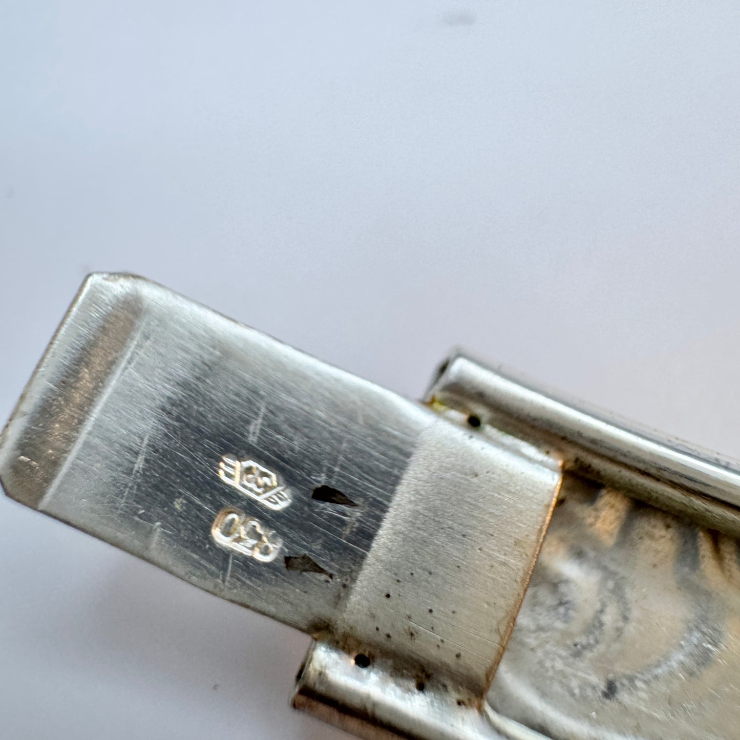 Friedrich Speidel, Germany c 1950s. Vintage Solid Silver Bangle Bracelet.