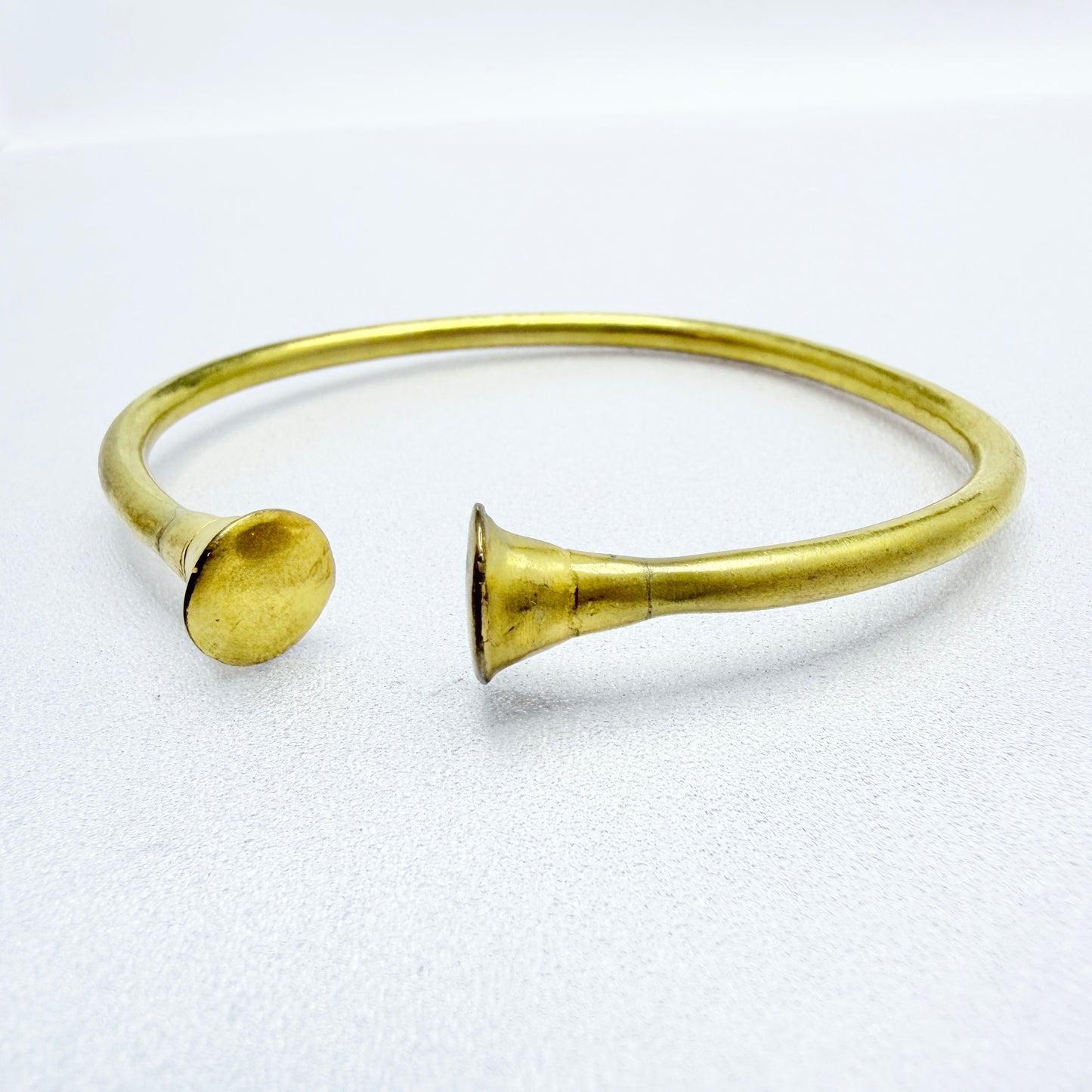 Vintage Gilt Metal Bronze Age Copy Bangle Bracelet.