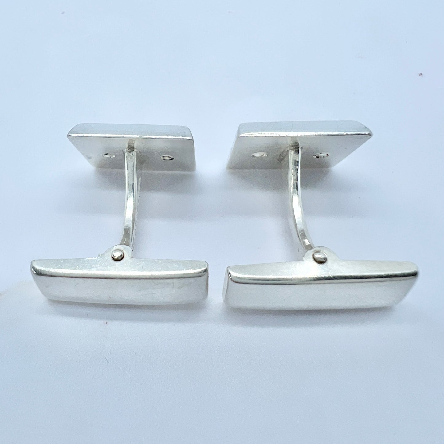 Holger Lindström, Finland 1966. Vintage Solid Silver Military Cufflinks.