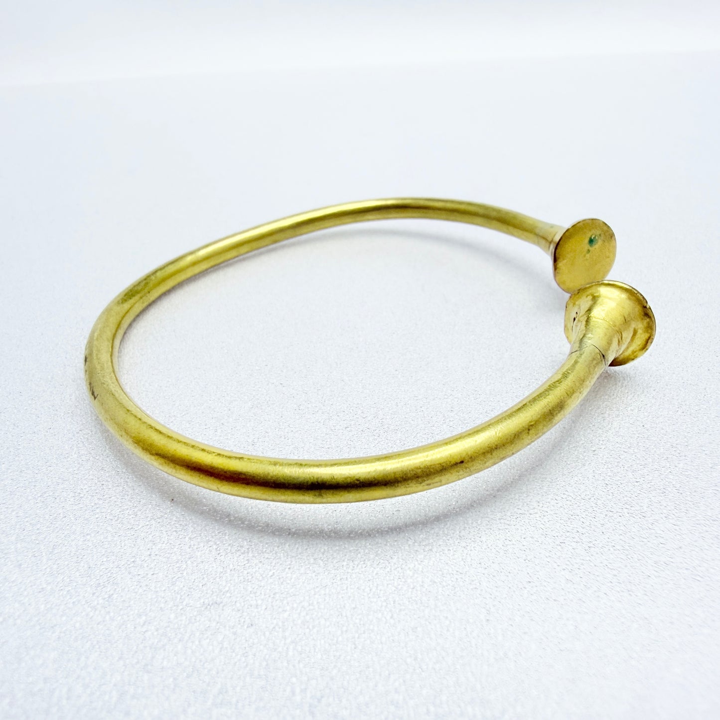 Vintage Gilt Metal Bronze Age Copy Bangle Bracelet.