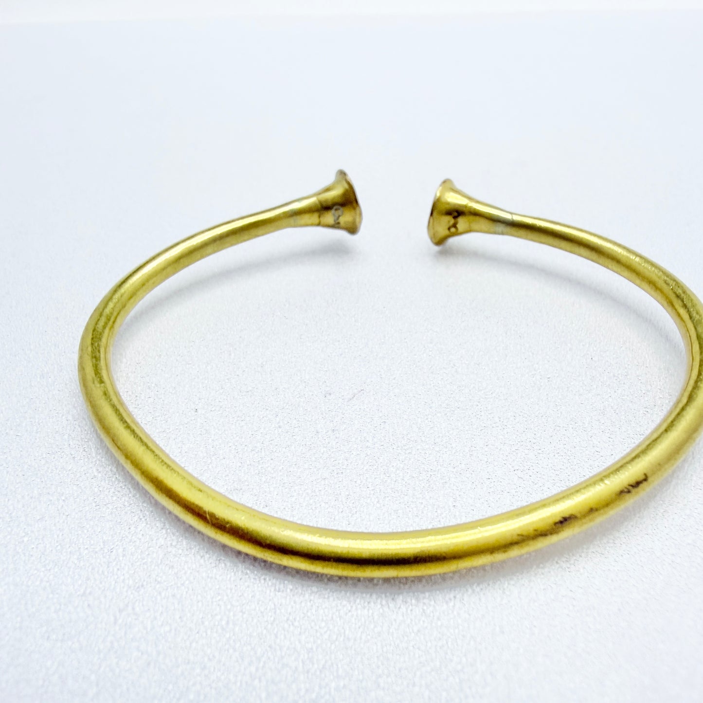 Vintage Gilt Metal Bronze Age Copy Bangle Bracelet.