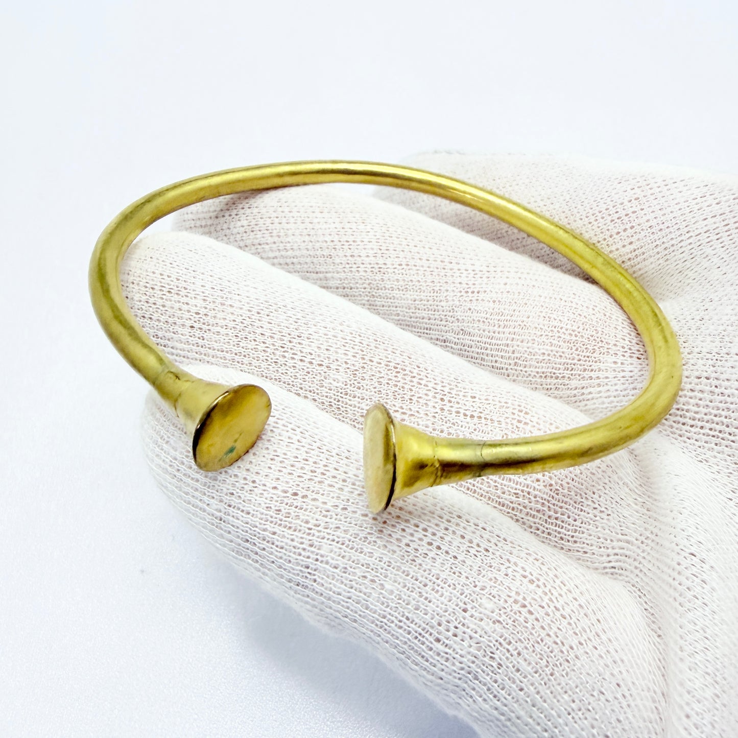 Vintage Gilt Metal Bronze Age Copy Bangle Bracelet.