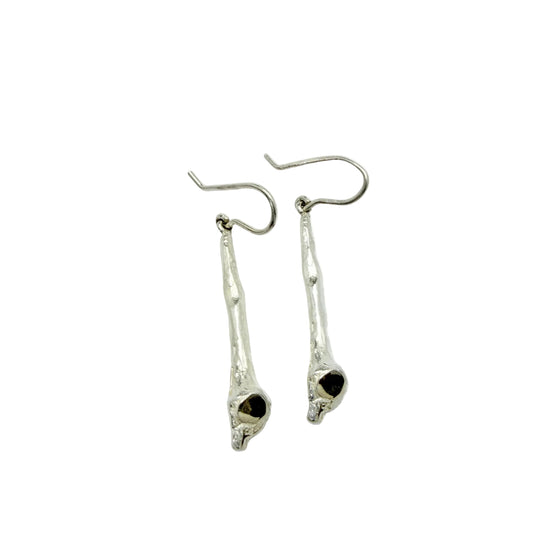 NOR-Koru Oy, Finland ca 1980s. Vintage Sterling Silver Earrings.