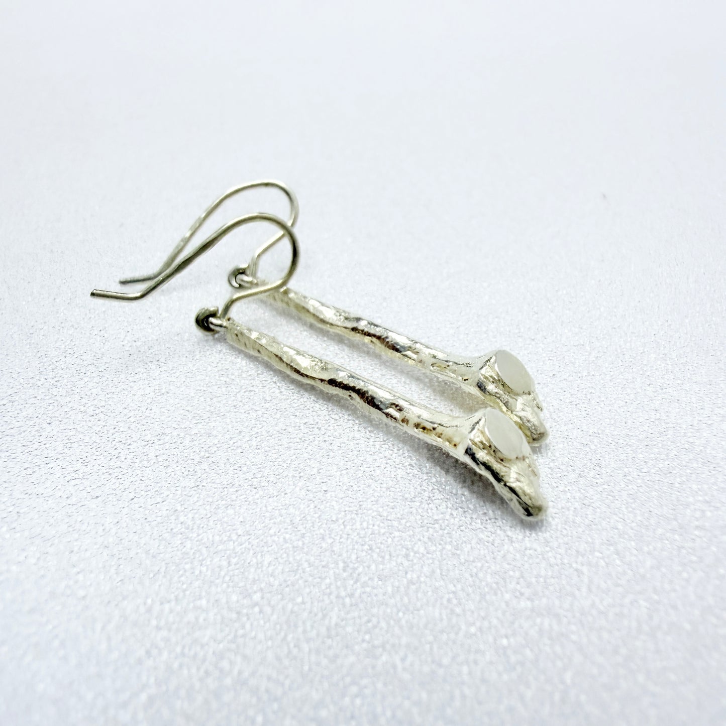 NOR-Koru Oy, Finland ca 1980s. Vintage Sterling Silver Earrings.