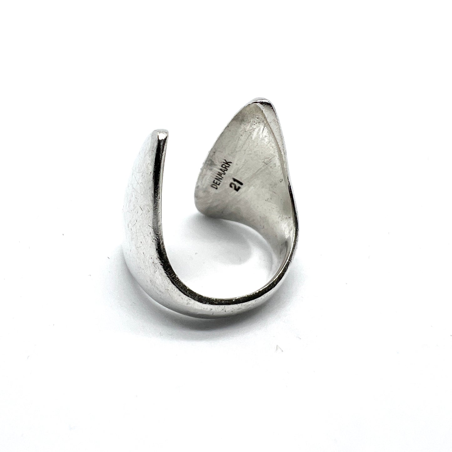 Bent Gabrielsen for Hans Hansen Denmark 1960s Sterling Silver Ring. Design no 21.