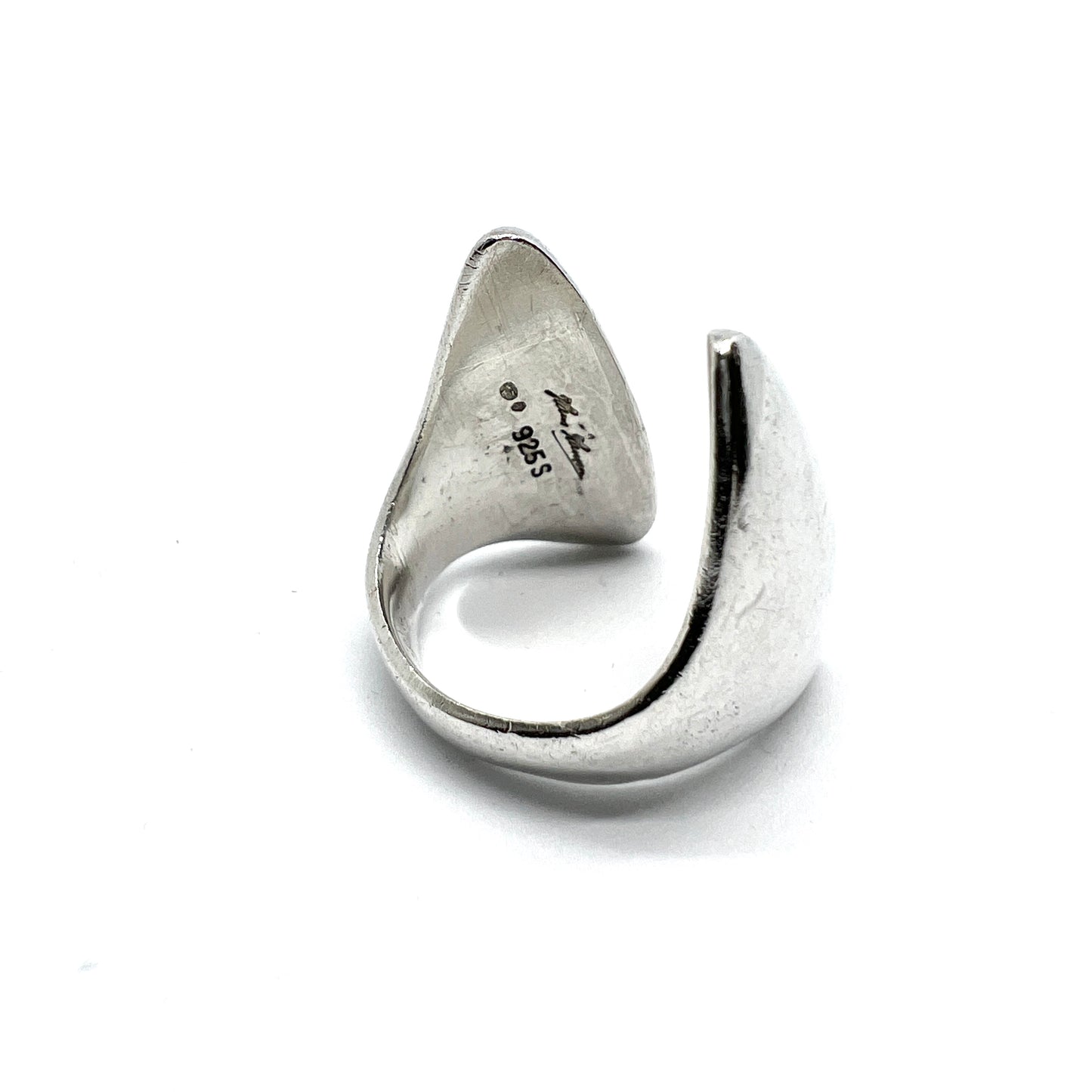 Bent Gabrielsen for Hans Hansen Denmark 1960s Sterling Silver Ring. Design no 21.