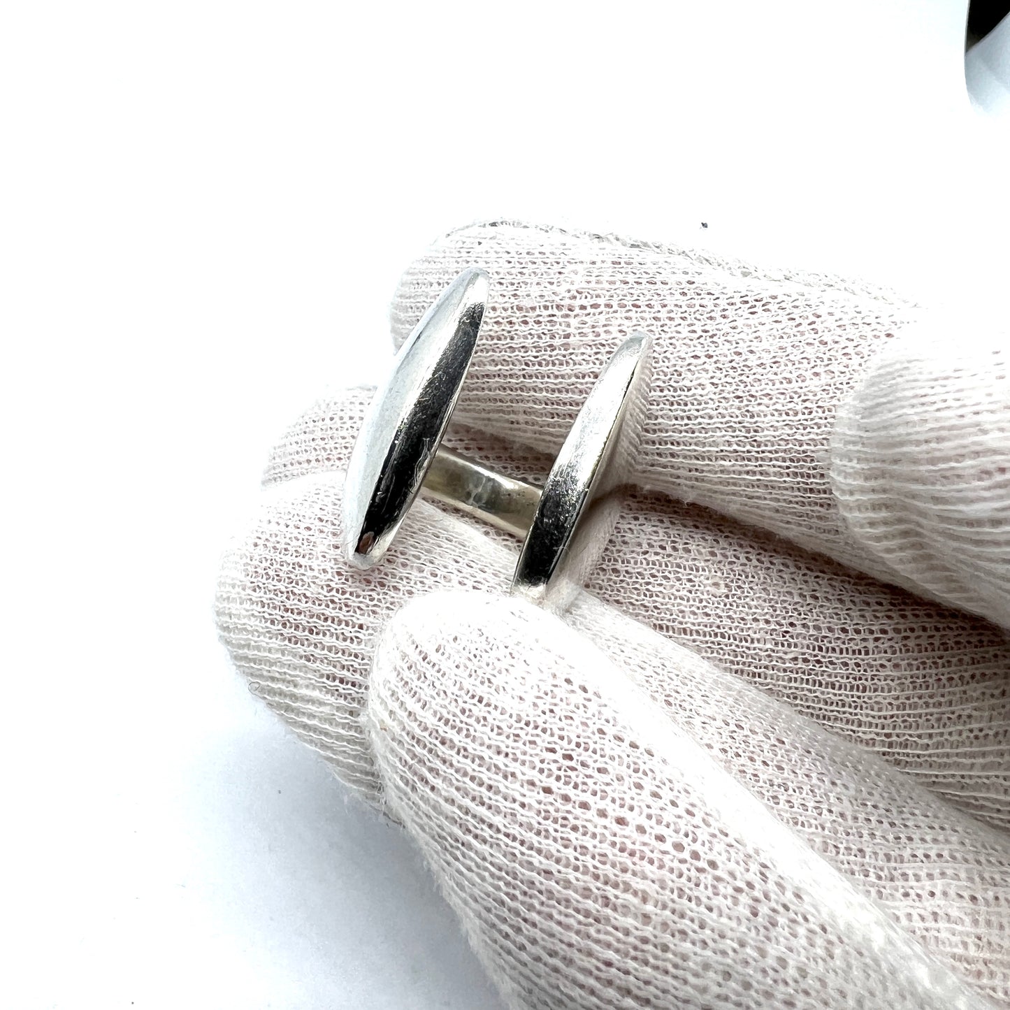 Bent Gabrielsen for Hans Hansen Denmark 1960s Sterling Silver Ring. Design no 21.