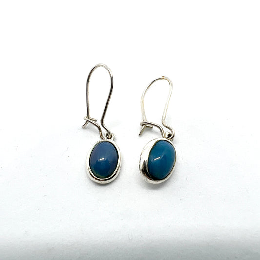 Ove Nordström, Sweden 1960-70s. Sterling Silver Bergslagen-stone Earrings.