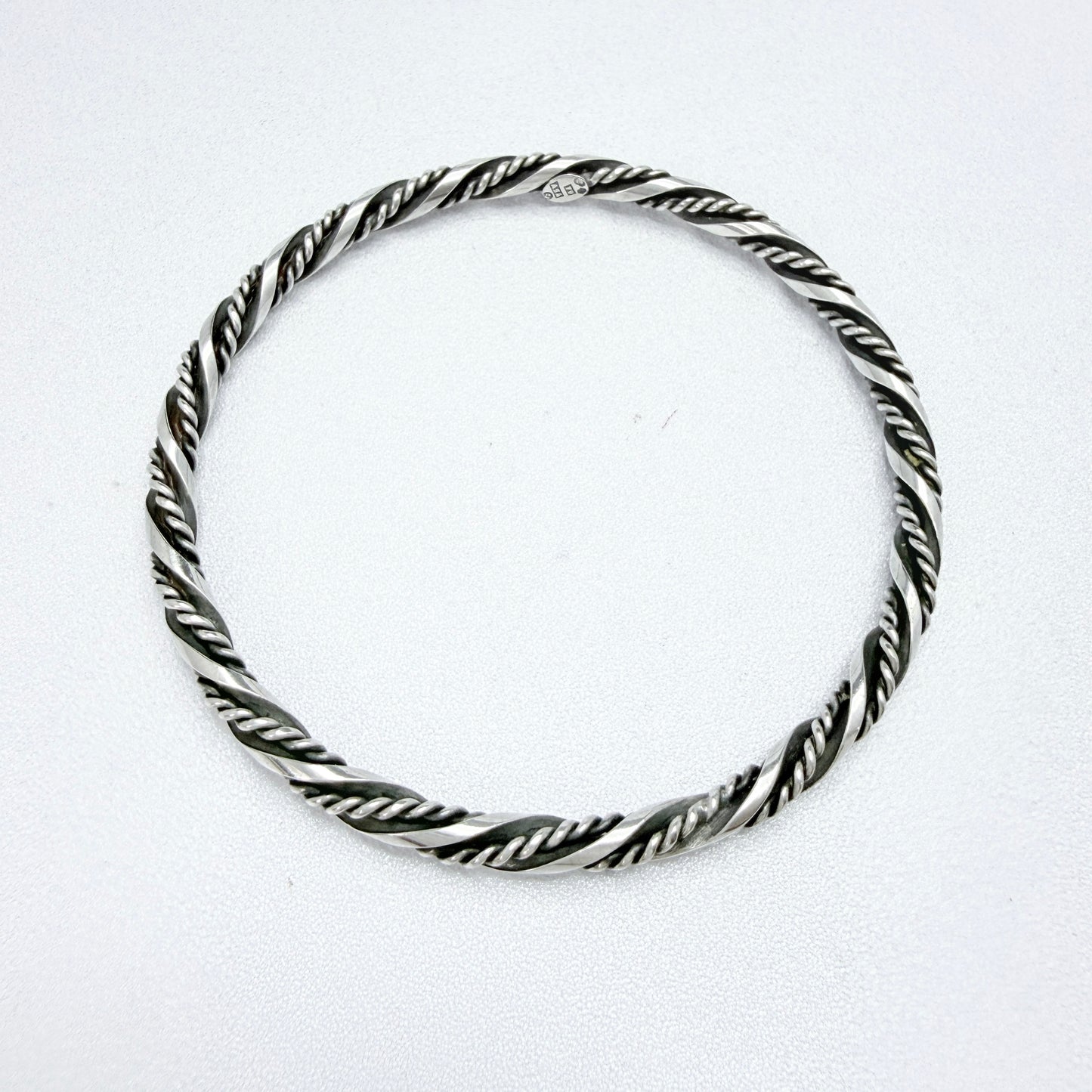 Asa-Silver Tage Linde, Sweden 1956. Vintage Sterling Silver Bangle Bracelet.