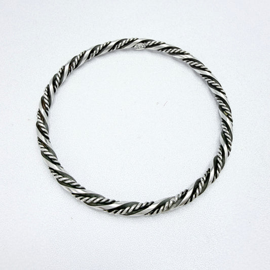 Asa-Silver Tage Linde, Sweden 1956. Vintage Sterling Silver Bangle Bracelet.
