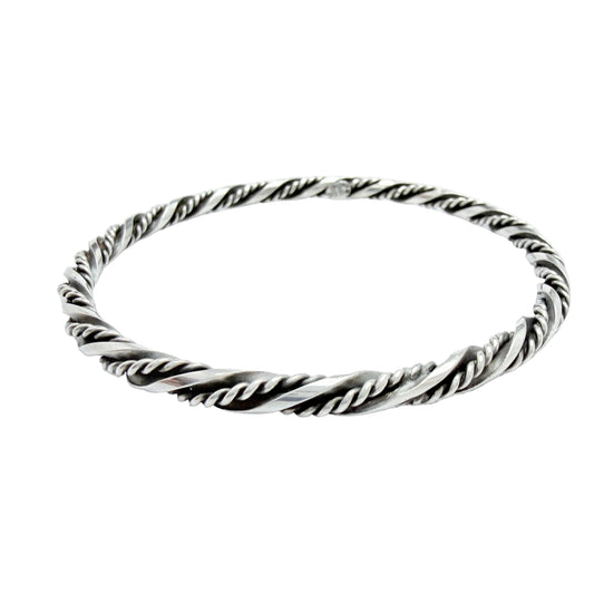 Asa-Silver Tage Linde, Sweden 1956. Vintage Sterling Silver Bangle Bracelet.