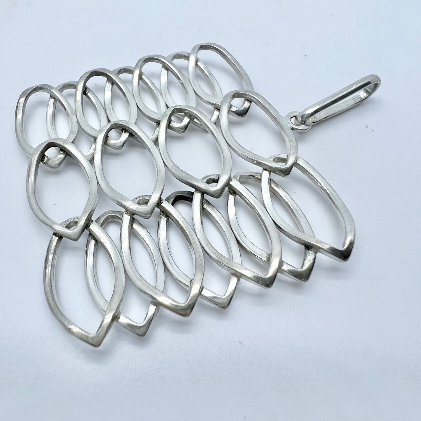 Sweden 1960-70s. Vintage Solid Silver Pendant.