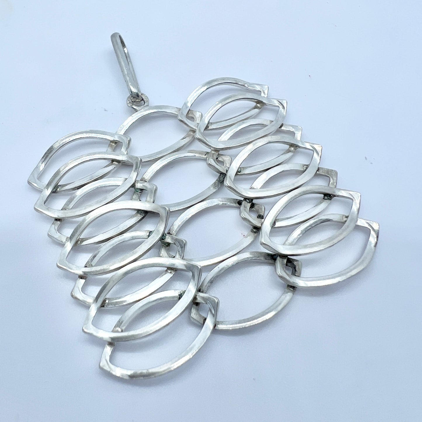 Sweden 1960-70s. Vintage Solid Silver Pendant.