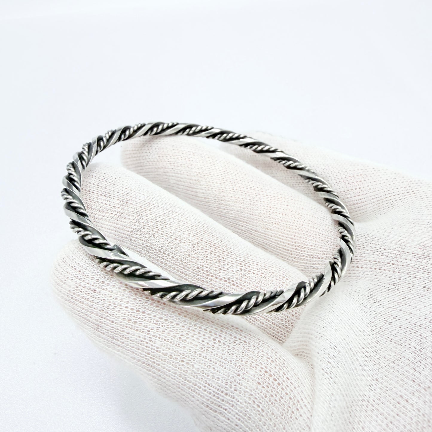 Asa-Silver Tage Linde, Sweden 1956. Vintage Sterling Silver Bangle Bracelet.