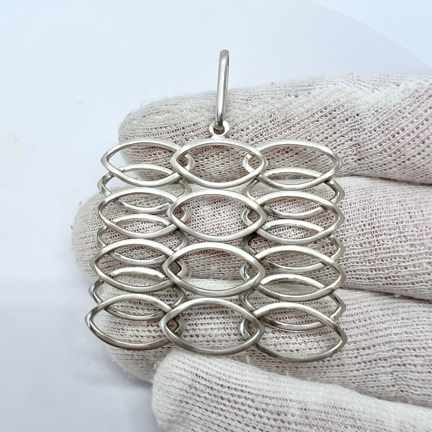 Sweden 1960-70s. Vintage Solid Silver Pendant.