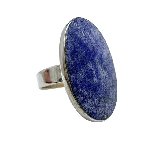 Vintage Sterling Silver Lapis Lazuli Ring.