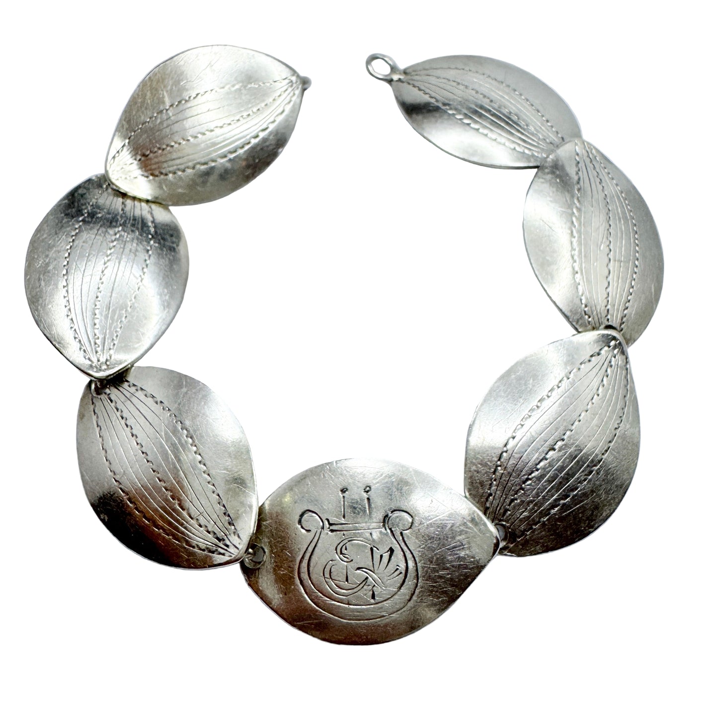 Acke Tötterman, Sweden 1955. Vintage Mid-Century Sterling Silver Bracelet.