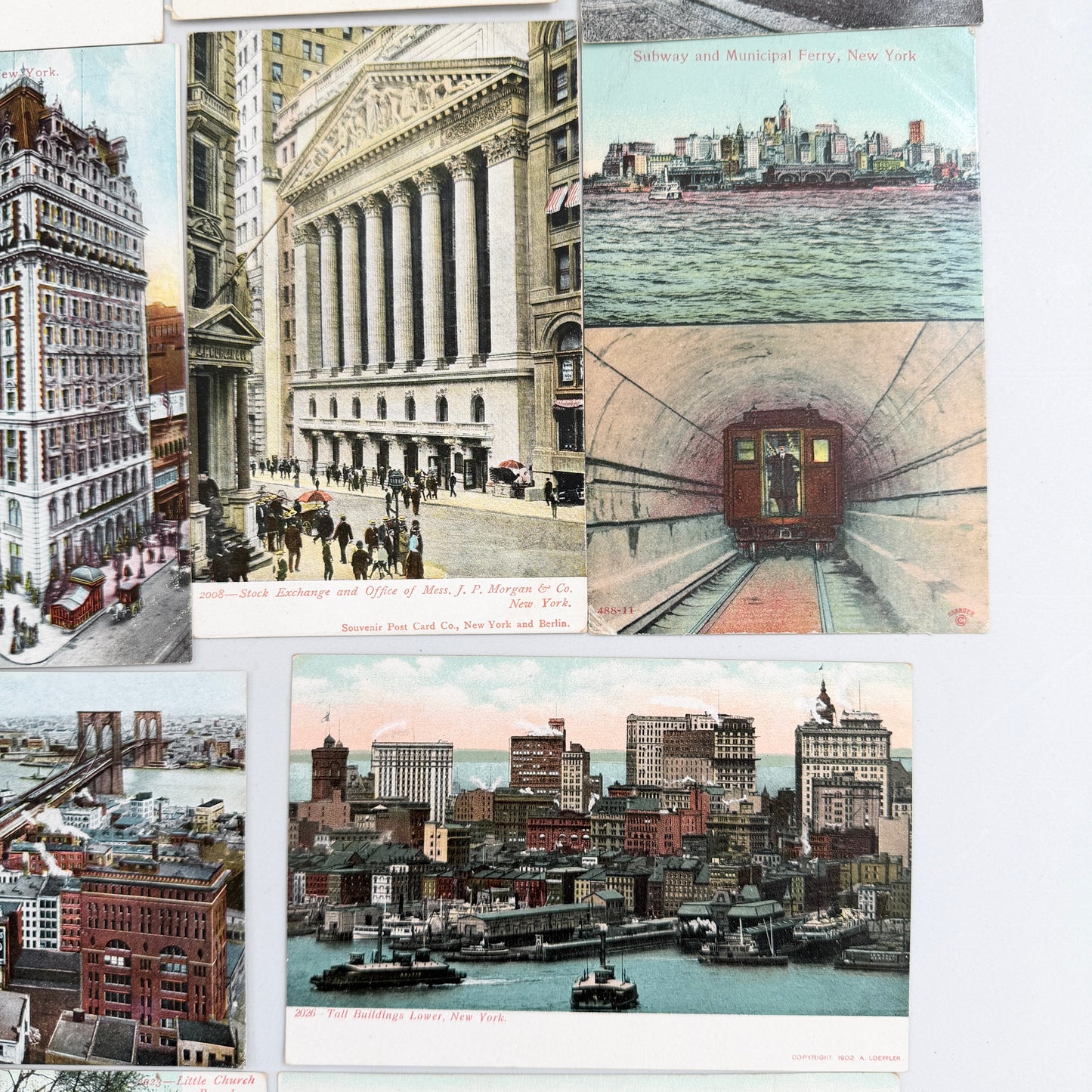 Old Post Cards. New York, USA.