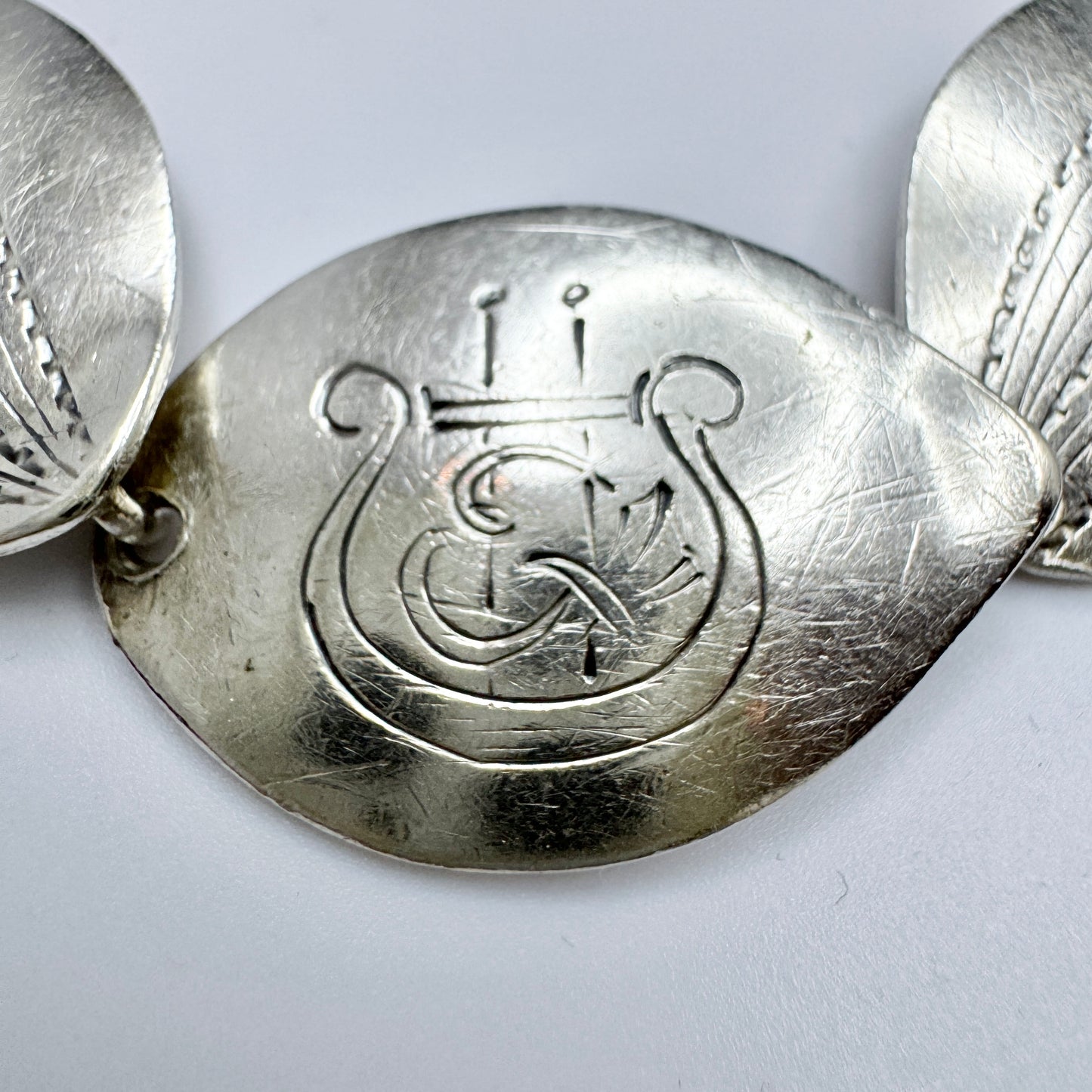 Acke Tötterman, Sweden 1955. Vintage Mid-Century Sterling Silver Bracelet.